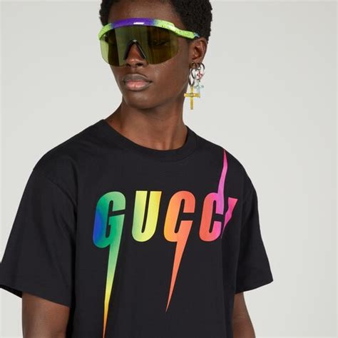 gucci blade print t-shirt|gucci lido t shirts.